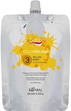 Краска полуперманентная 3 Желтый Yellow burst