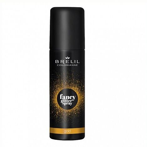 Фантазийный спрей-блеск Fancy glitter spray золотистый