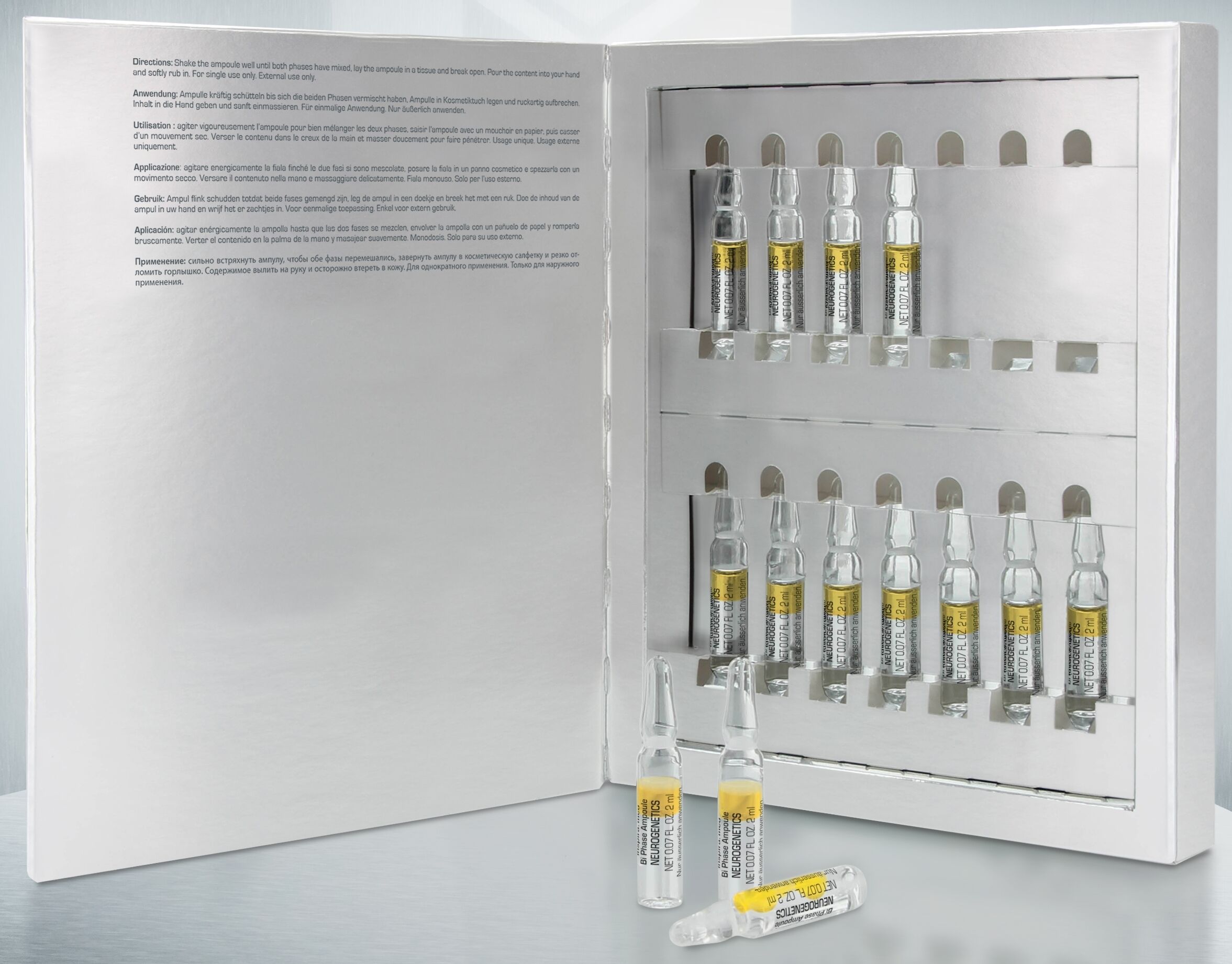Сыворотка двухфазная для экспресс-восстановления кожи Bi-phase ampoules neurogenetics