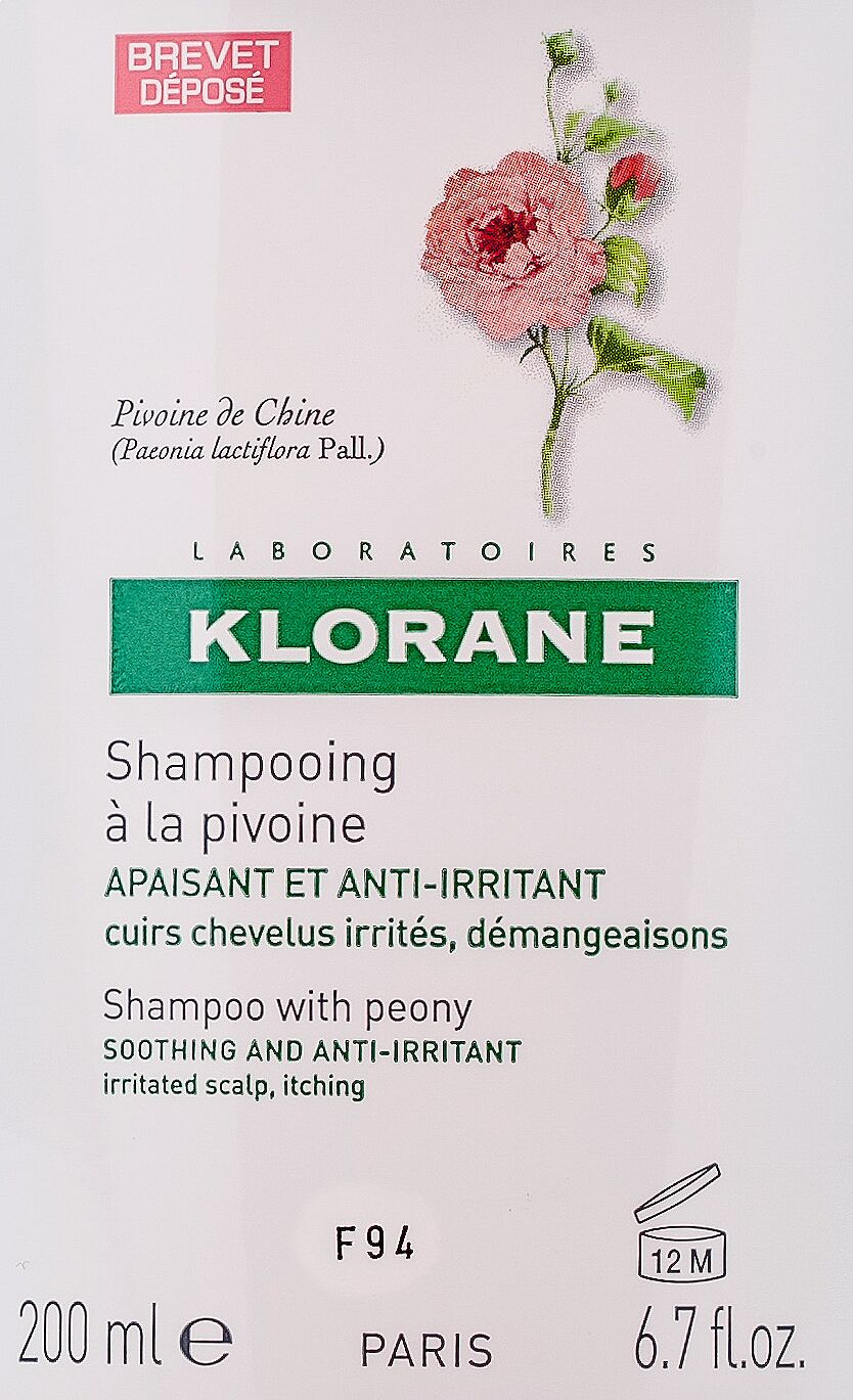 Успокаивающий шампунь с экстрактом пиона Kloran