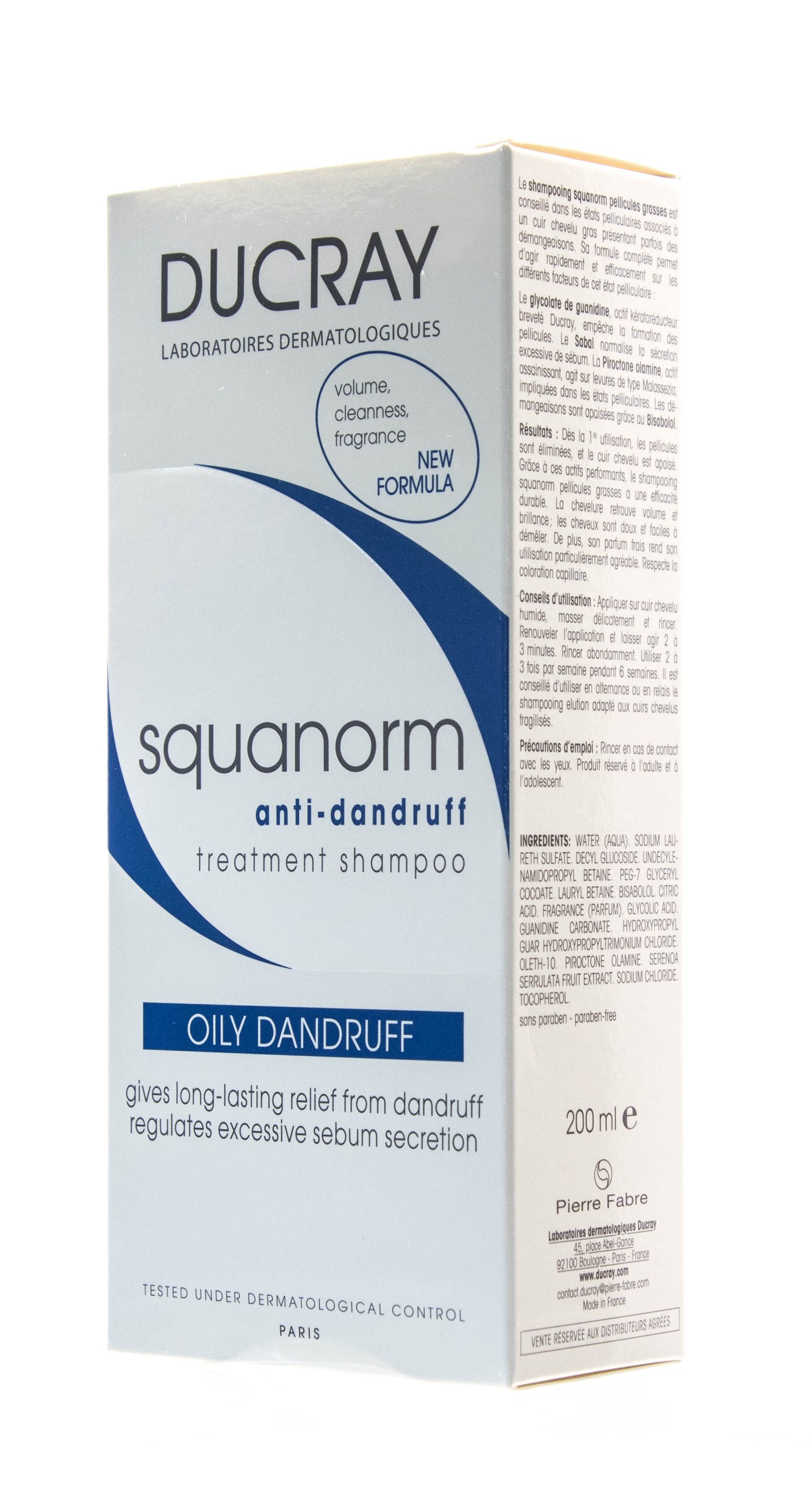 Шампунь от жирной перхоти Ducray Squanorm