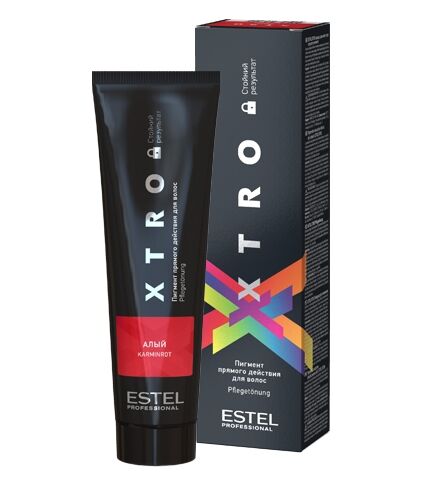 Пигмент прямого действия для волос Xtro Black Алый