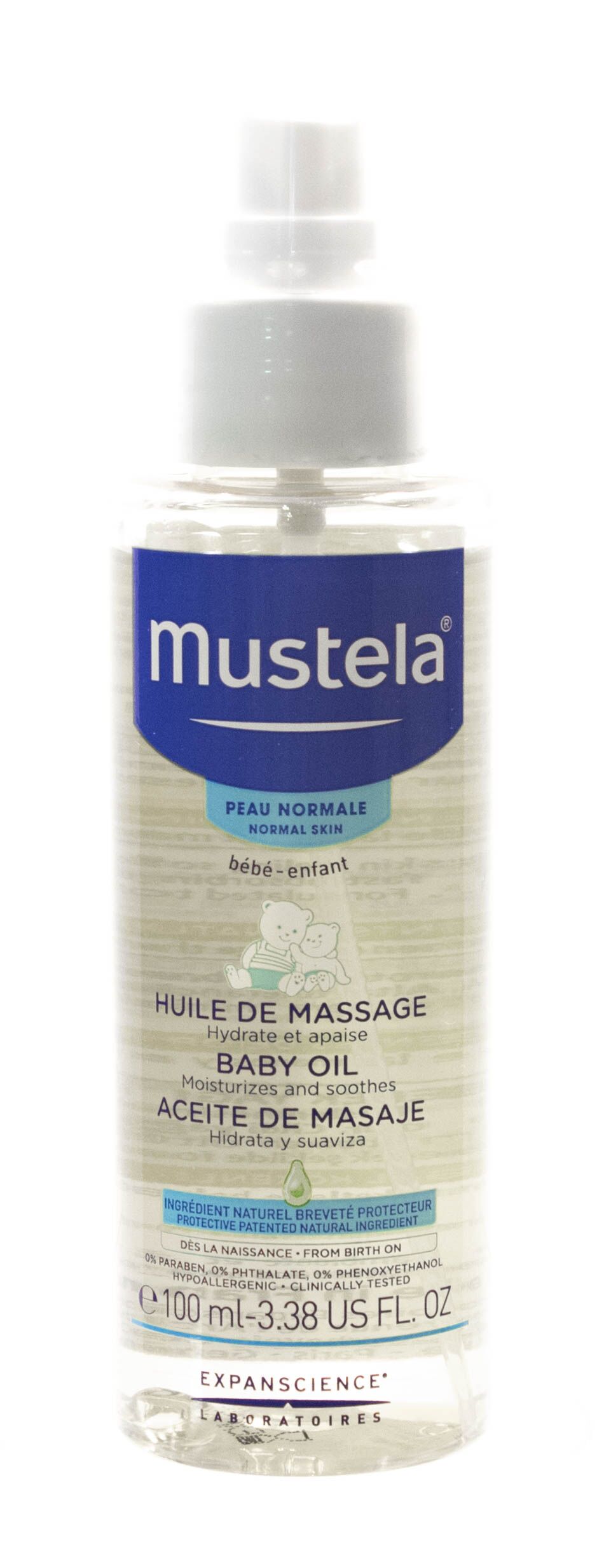 Массажное масло Mustela