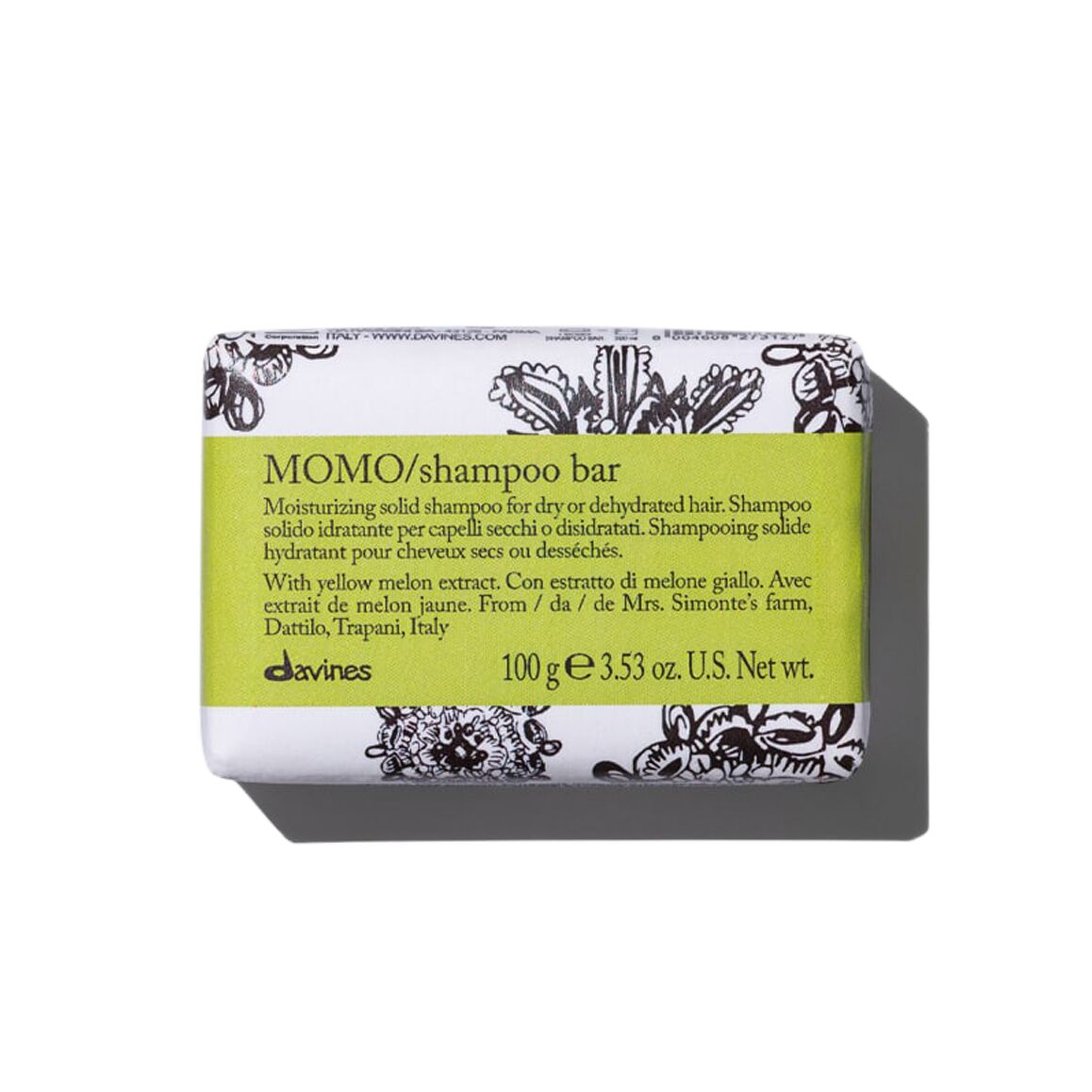 Твёрдый шампунь для глубокого увлажнения волос - MOMO shampoo bar