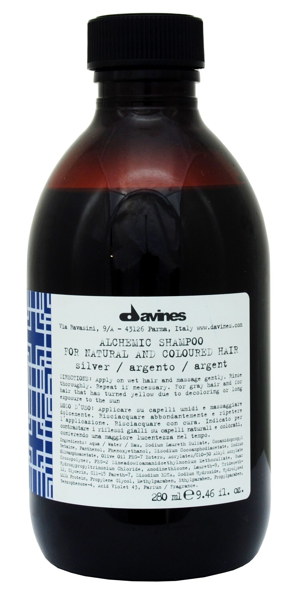 Шампунь Алхимик для натуральных и окрашенных волос Серебристый Alchemic shampoo