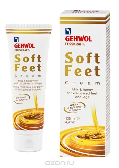 Шёлковый крем Молоко и мёд с гиалуроновой кислотой Soft Feet