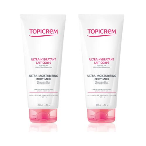 Комплект ультра-увлажняющее молочко для тела Topicrem
