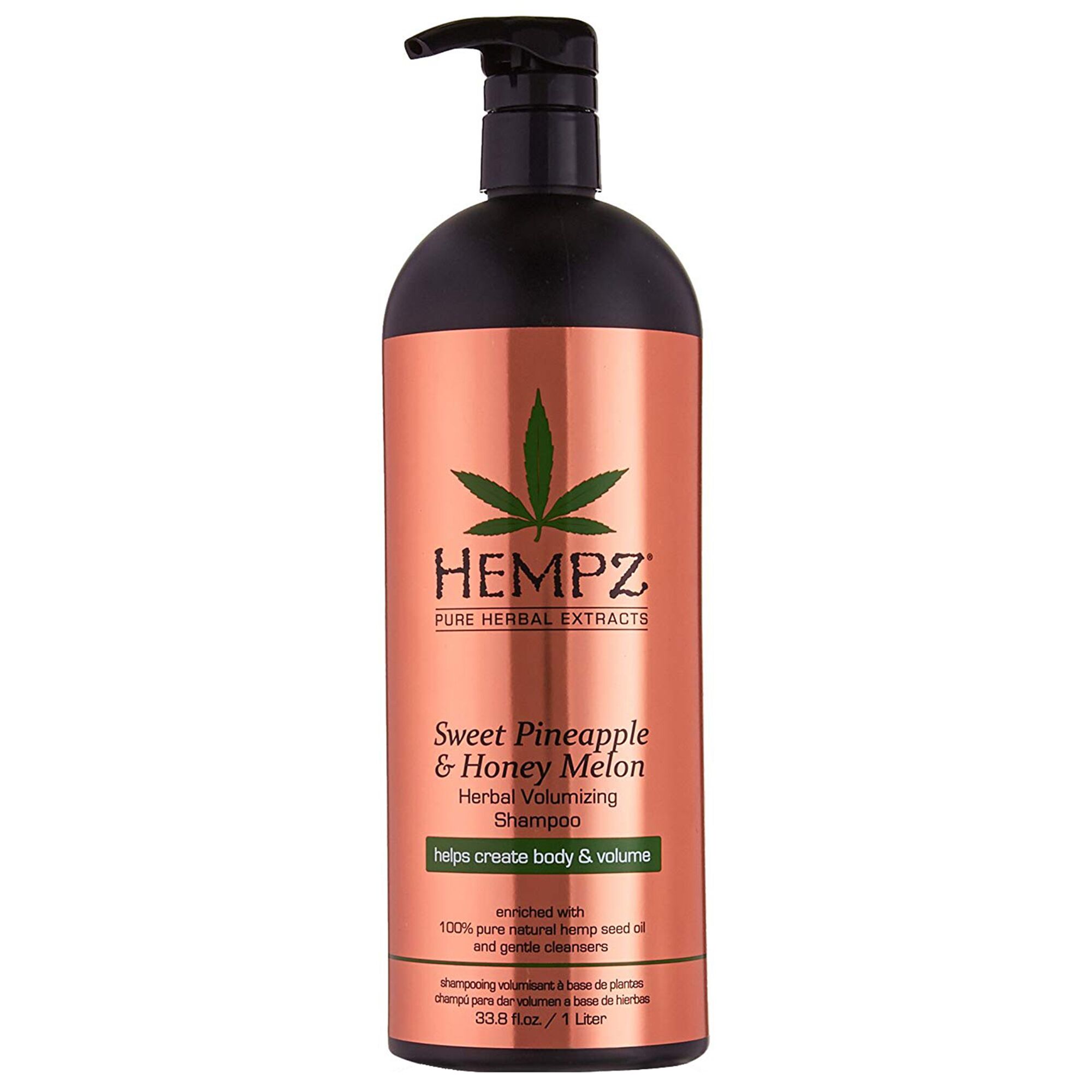 Шампунь растительный для придания объёма Ананас и Медовая Дыня Hempz