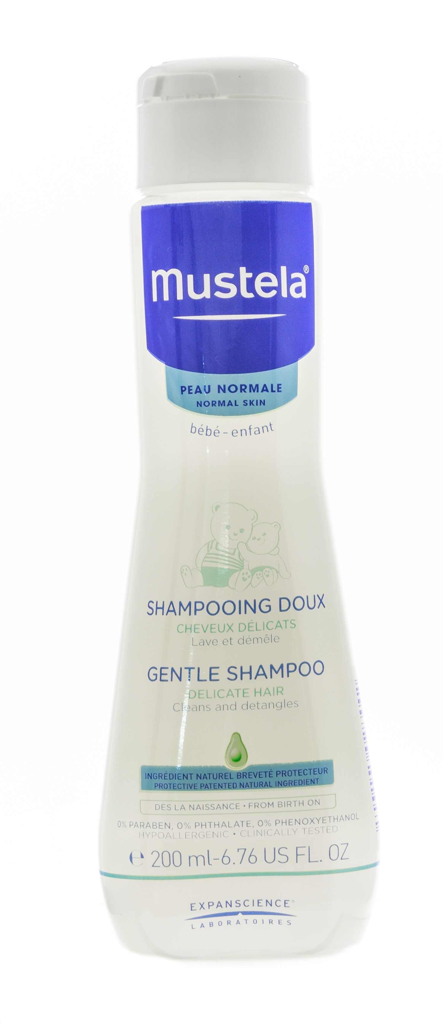 Мягкий шампунь для детских волос Mustela