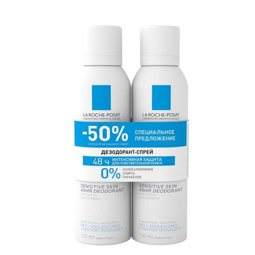 Набор дезодорант-спрей физиологический 48 ч La Roche-Posay