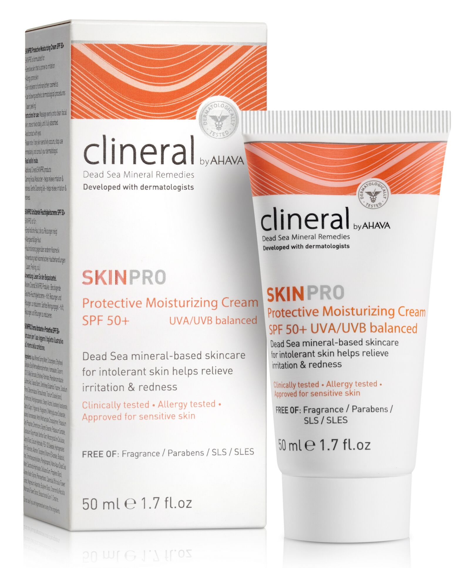 Крем защищающий увлажняющий SPF 50 Clineral skinpro