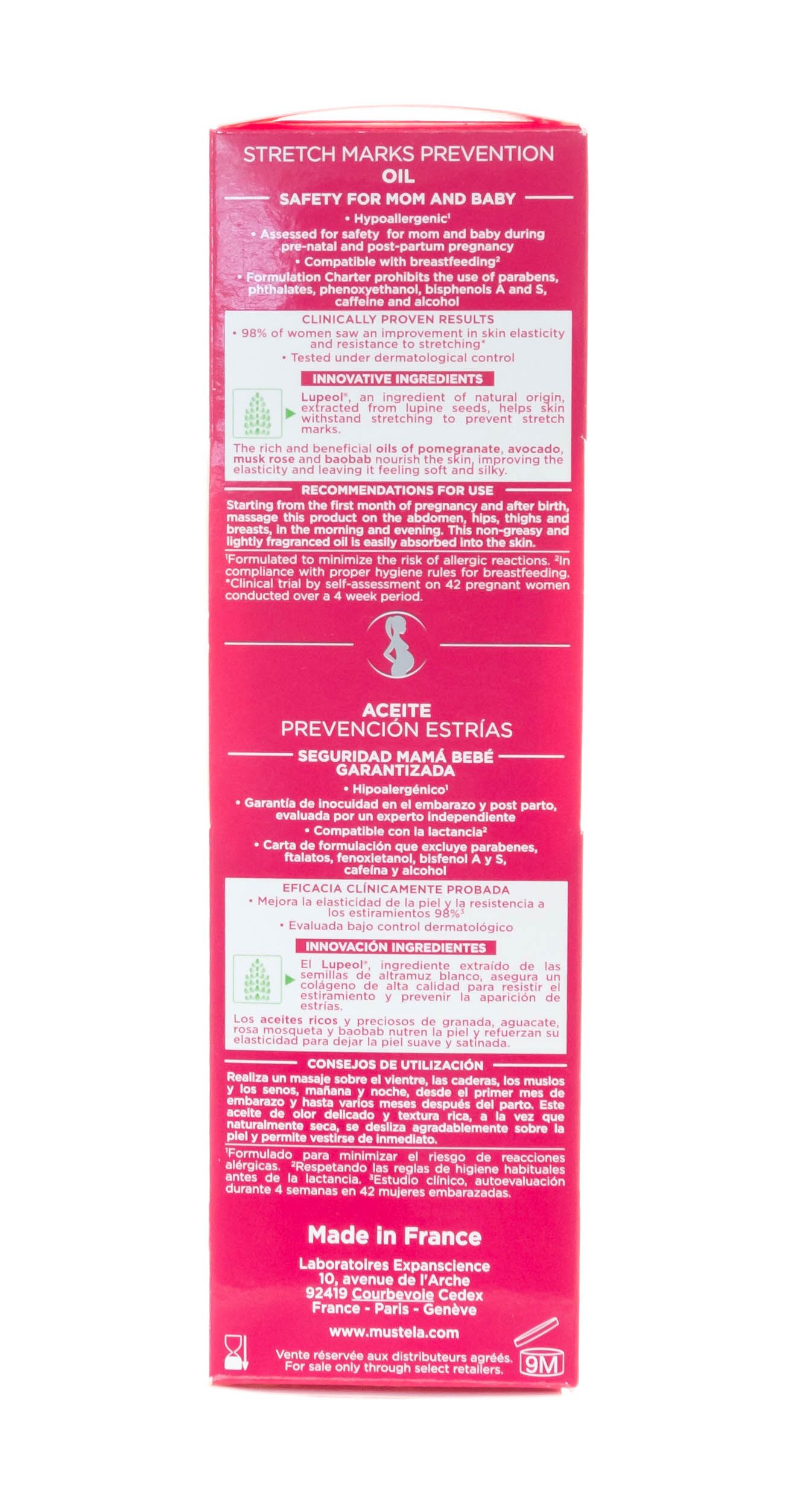 Масло для профилактики растяжек Mustela