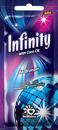Крем для загара в солярии с маслом кокоса, экстрактом алоэ Infinity