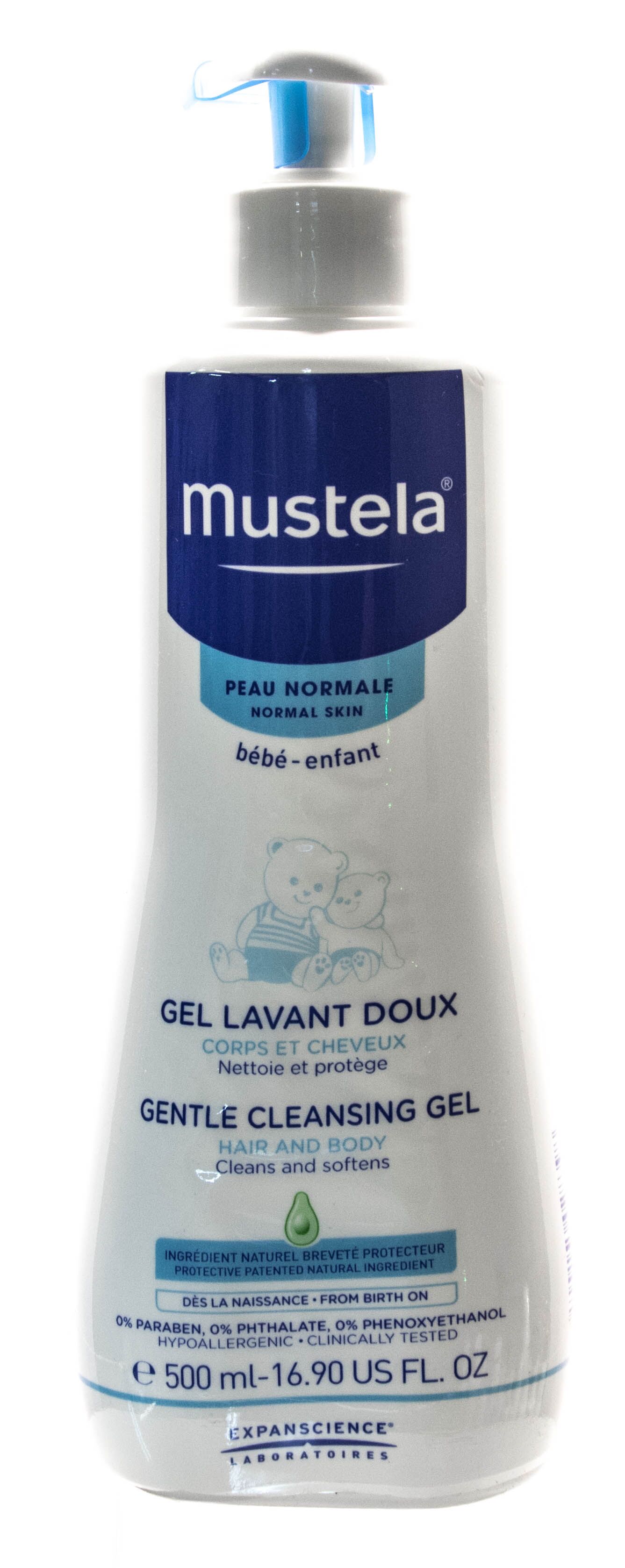 Гель для мытья детей с первых дней жизни Mustela