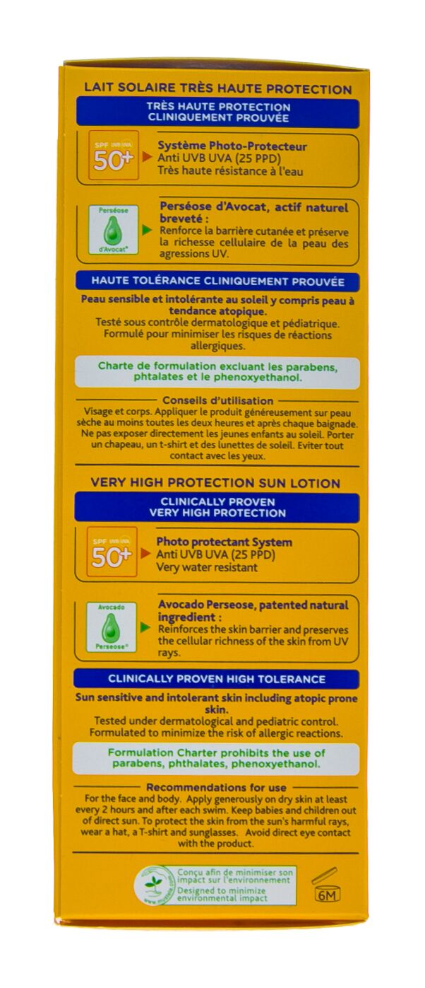 Солнцезащитное молочко с очень высокой степенью защиты SPF 50+ Mustela