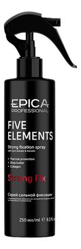 Спрей для волос сильной фиксации с термозащитным комплексом Five elements