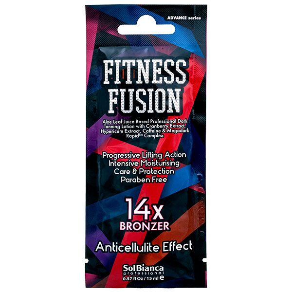 Крем для загара в солярии с  бронзаторами-14 Fitness fusion