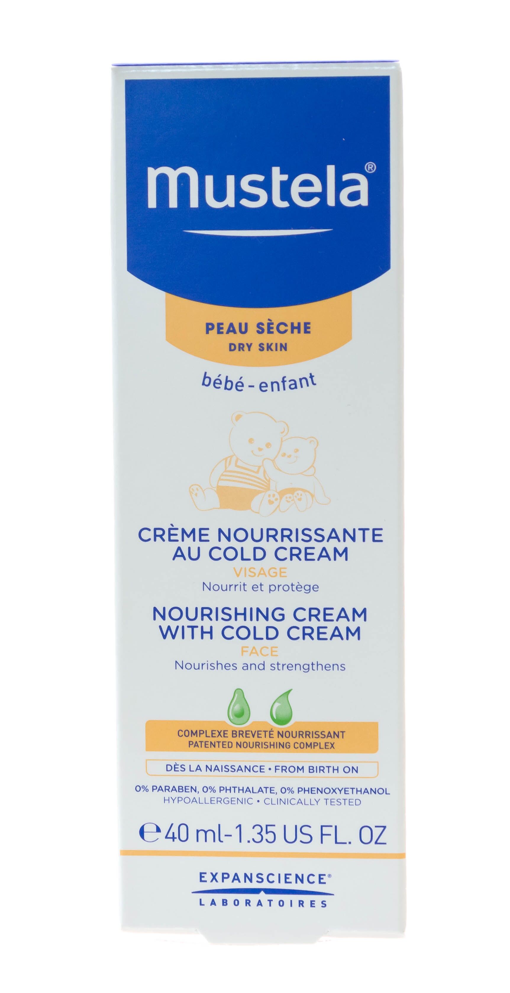 Питательный крем для лица с кольд-кремом Cold Cream Mustela