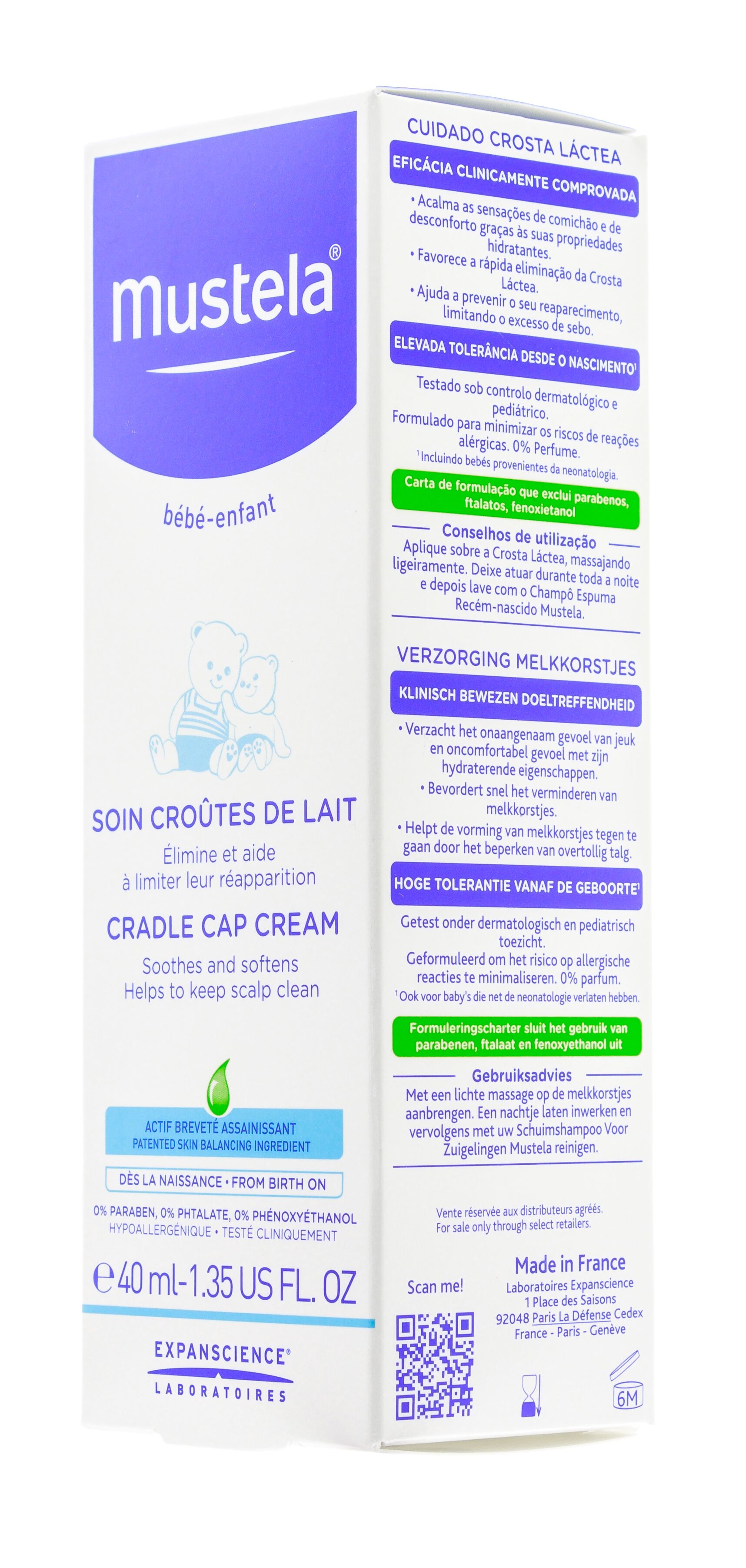 Крем для кожи головы при молочных корочках Mustela