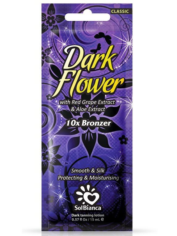 Крем для загара в солярии с экстрактами винограда, алоэ Dark flower