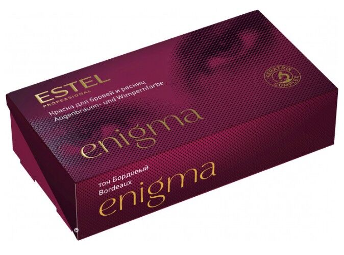 Enigma Краска для бровей и ресниц бордовый 20/20 мл 