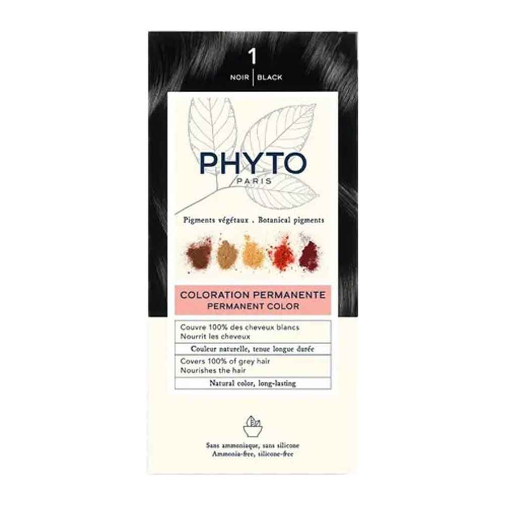 Краска для волос Черный 1 Phytocolor