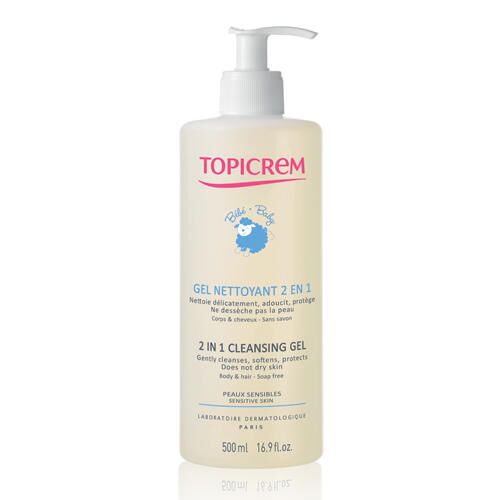 Очищающий гель 2 в 1 для детей Topicrem