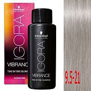Крем-краситель без аммиака Igora vibrance 9,5-21 Светлый блондин пастельный пепельный сандрэ  
