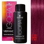 Крем-краситель без аммиака Igora vibrance 0-89 Красно-фиолетовый микстон  