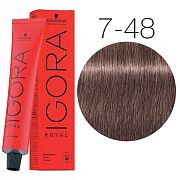 Igora Royal 7-48 Средний русый бежевый красный