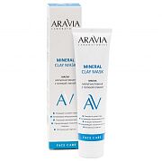 Маска мультиактивная с голубой глиной для лица Mineral clay mask aravia laboratories