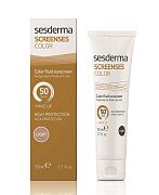 Средство тональное солнцезащитное светлый тон Screenses color fluid sunscreen spf 50 light