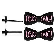 Заколки для фиксации волос чёрные Hair up bow pin black