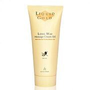 Крем-масло для массажа золотое Long way massage cream-oil liquid gold