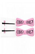 Заколки для фиксации волос нежно-розовые Hair up bow pin light pink