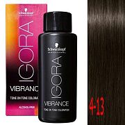 Крем-краситель без аммиака Igora vibrance 4-13 Средний коричневый сандрэ матовый  