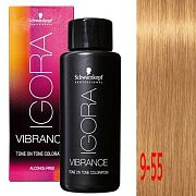 Крем-краситель без аммиака Igora vibrance 9-55 Блондин золотистый экстра  