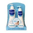 Набор: гель для мытья и молочко Hydra-Bebe Mustela