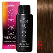 Крем-краситель без аммиака Igora vibrance 5-5 Светлый коричневый золотистый