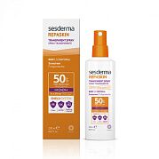 Спрей солнцезащитный прозрачный для тела СЗФ 50 Repaskin transparent spray SPF 50