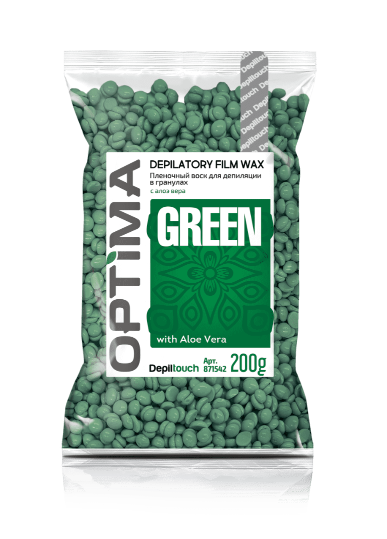 Пленочный воск для депиляции в гранулах Optima Green