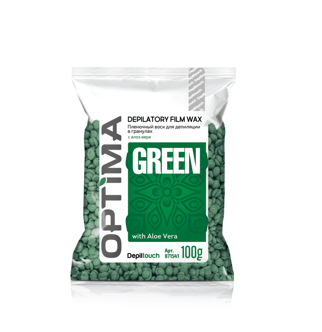Пленочный воск для депиляции в гранулах Optima Green
