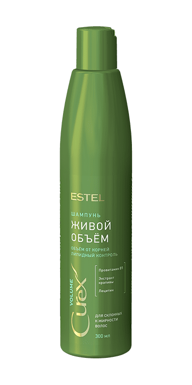 Шампунь живой объем для жирных волос Curex volume