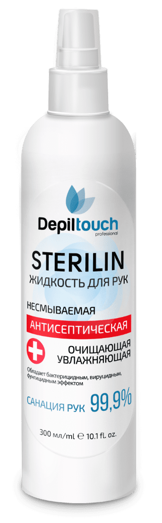 Жидкость для рук очищающая Стерилин Depiltouch