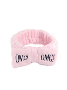 Бант-повязка для фиксации волос нежно-розовый Hair band light-pink